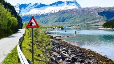 Rasfare på ferde på Sandhørnøya i Gildeskål