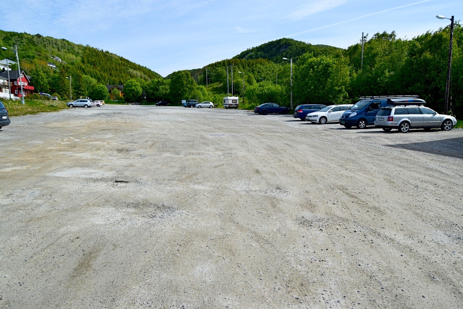 Parkeringsplassen ved Maskinisten i Bodø